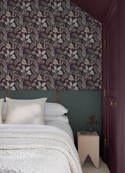 A-Street Prints Geneva wallpaper, color Plum, SKU 4173-27644