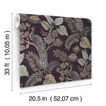 A-Street Prints Geneva - Plum Wallpaper | Buy Online A-Street Prints Geneva wallpaper, color Plum, SKU 4173-27644