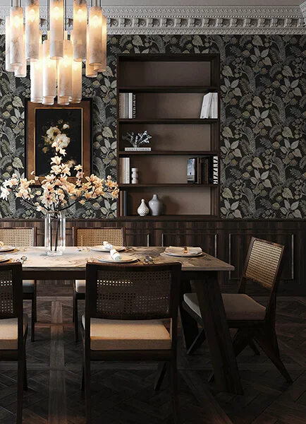 A-Street Prints Geneva wallpaper, color Black, SKU 4173-27646