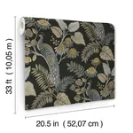 A-Street Prints Geneva wallpaper, color Black, SKU 4173-27646