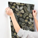 A-Street Prints Geneva wallpaper, color Black, SKU 4173-27646