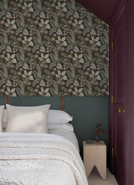 A-Street Prints Geneva wallpaper, color Chocolate, SKU 4173-27647