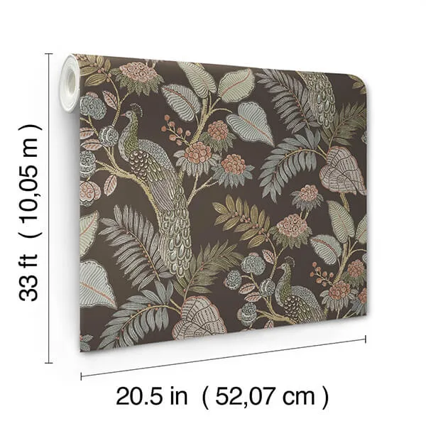 A-Street Prints Geneva - Chocolate Wallpaper | Buy Online A-Street Prints Geneva wallpaper, color Chocolate, SKU 4173-27647