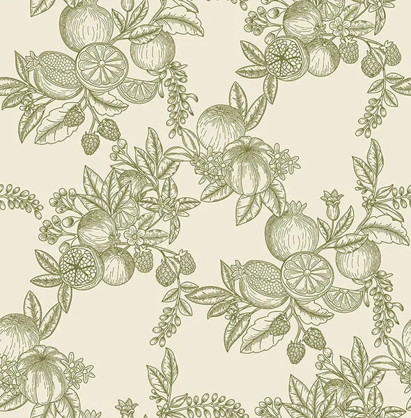 A-Street Prints Gerty wallpaper, color Green, SKU 4173-27636