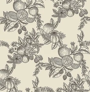 A-Street Prints Gerty wallpaper, color Black, SKU 4173-27637