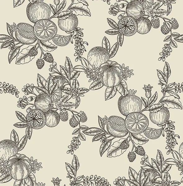 A-Street Prints Gerty wallpaper, color Black, SKU 4173-27637