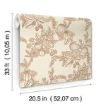A-Street Prints Gerty - Copper Wallpaper | Buy Online A-Street Prints Gerty wallpaper, color Copper, SKU 4173-27638