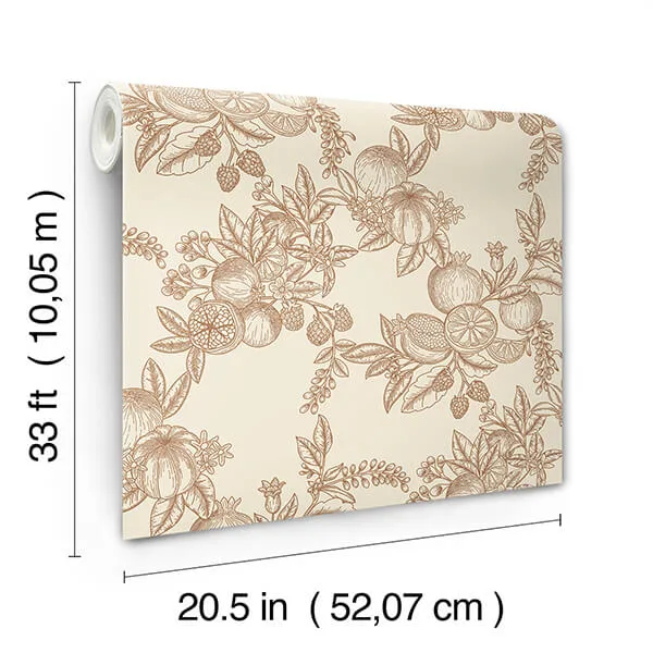 A-Street Prints Gerty - Copper Wallpaper | Buy Online A-Street Prints Gerty wallpaper, color Copper, SKU 4173-27638