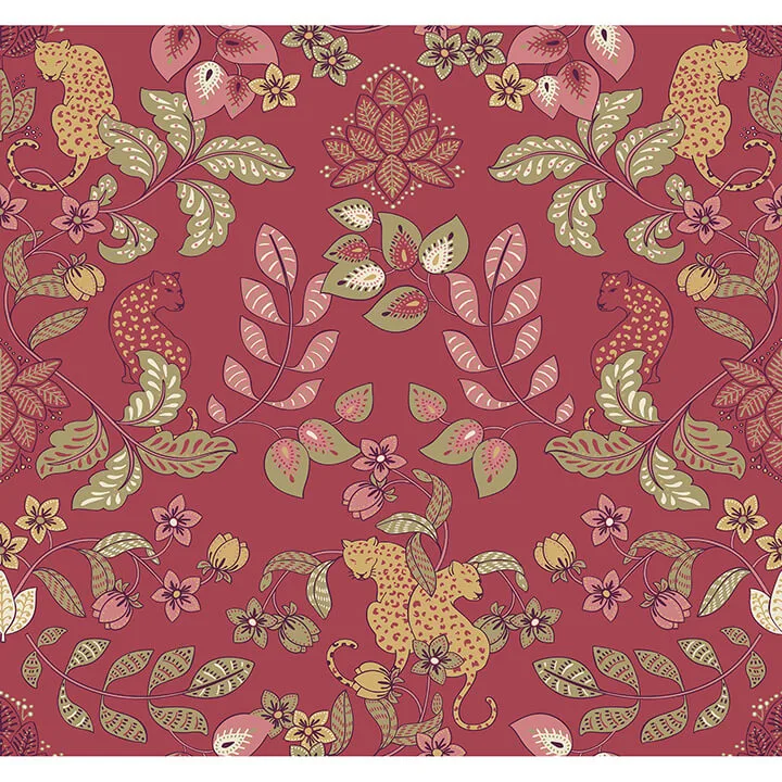 A-Street Prints Getty wallpaper, color Raspberry, SKU 4034-72130