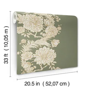 A-Street Prints Gisela wallpaper, color Green, SKU 4173-27639