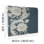 A-Street Prints Gisela - Blue Wallpaper | Buy Online A-Street Prints Gisela wallpaper, color Blue, SKU 4173-27642