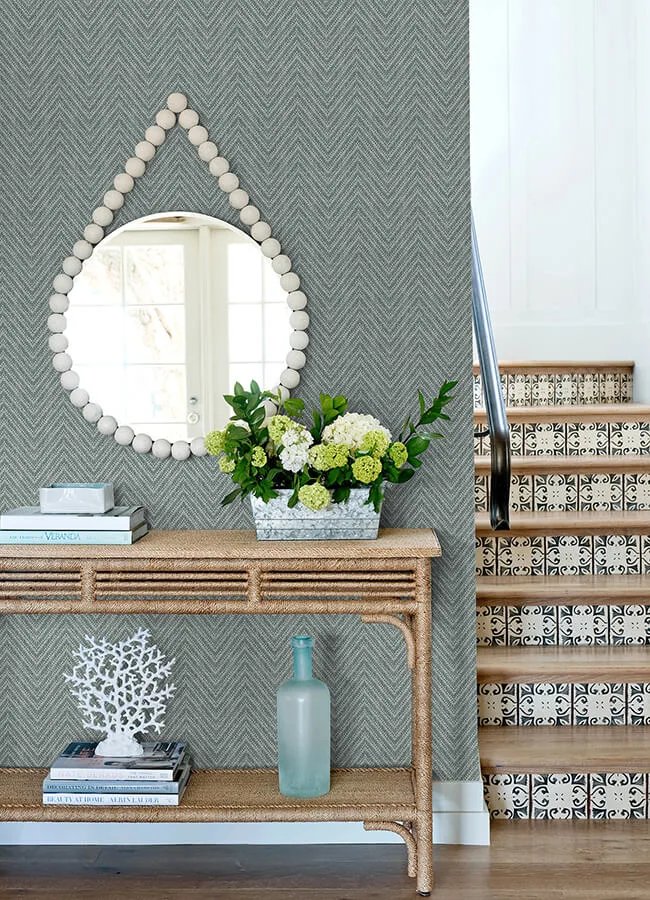 A-Street Prints Glynn - Denim Wallpaper | Buy Online A-Street Prints Glynn wallpaper, color Denim, SKU 4122-27044