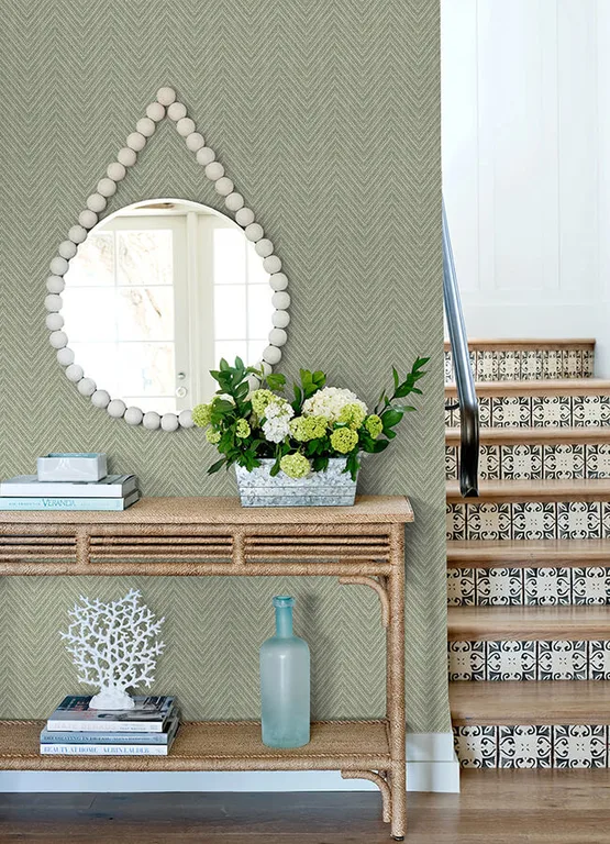 A-Street Prints Glynn wallpaper, color Green, SKU 4122-27043