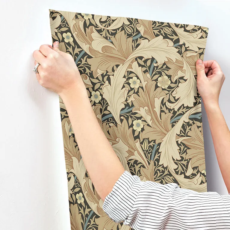 A-Street Prints Granville wallpaper, color Apricot, SKU 4153-82015