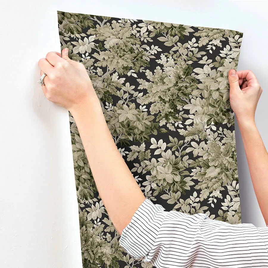 A-Street Prints Greenwood - Black Wallpaper | Buy Online A-Street Prints Greenwood wallpaper, color Black, SKU 4147-80005