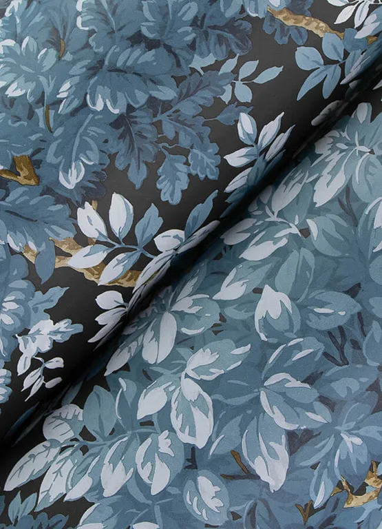 A-Street Prints Greenwood wallpaper, color Dark Blue, SKU 4147-80003