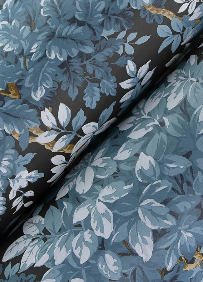 A-Street Prints Greenwood wallpaper, color Dark Blue, SKU 4147-80003