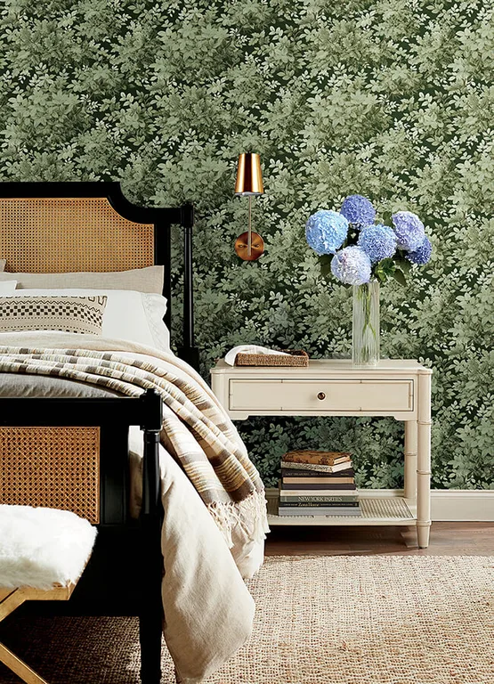 A-Street Prints Greenwood wallpaper, color Dark Green, SKU 4147-80004