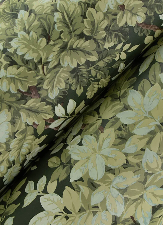 A-Street Prints Greenwood wallpaper, color Dark Green, SKU 4147-80004