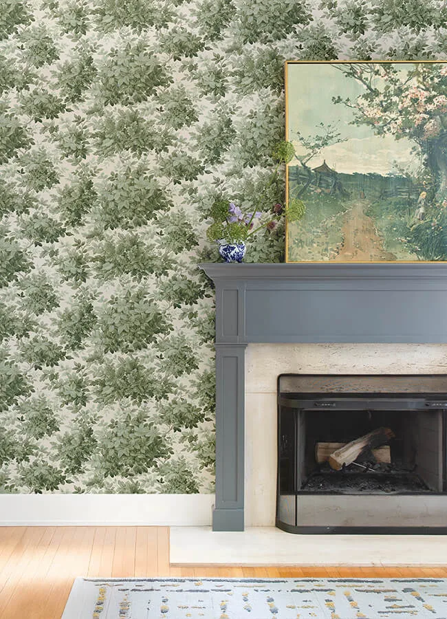 A-Street Prints Greenwood wallpaper, color Moss, SKU 4147-80006