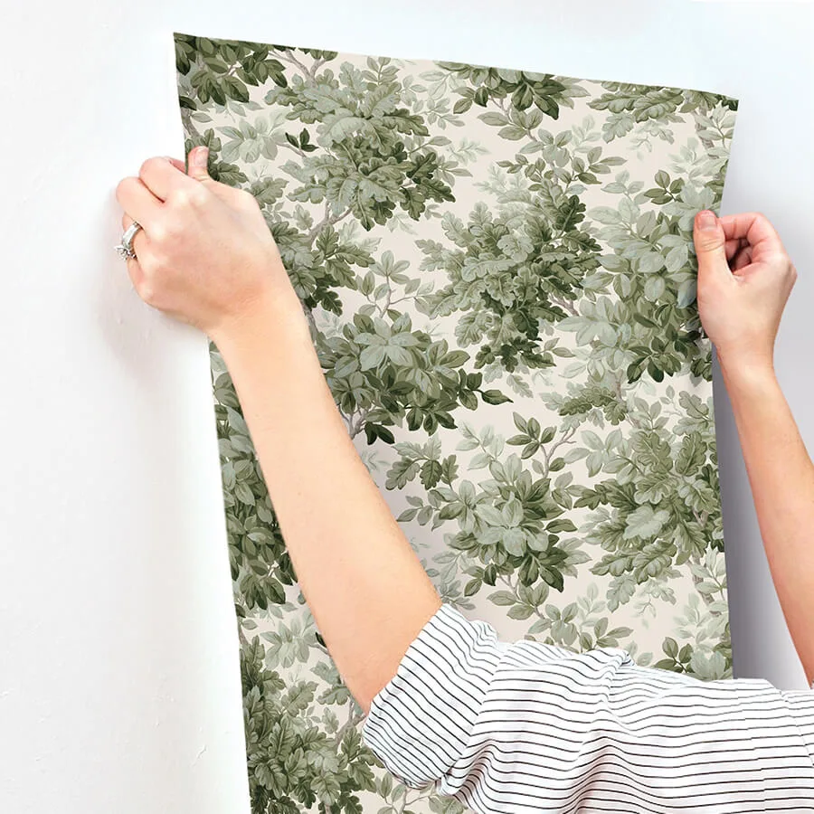 A-Street Prints Greenwood wallpaper, color Moss, SKU 4147-80006