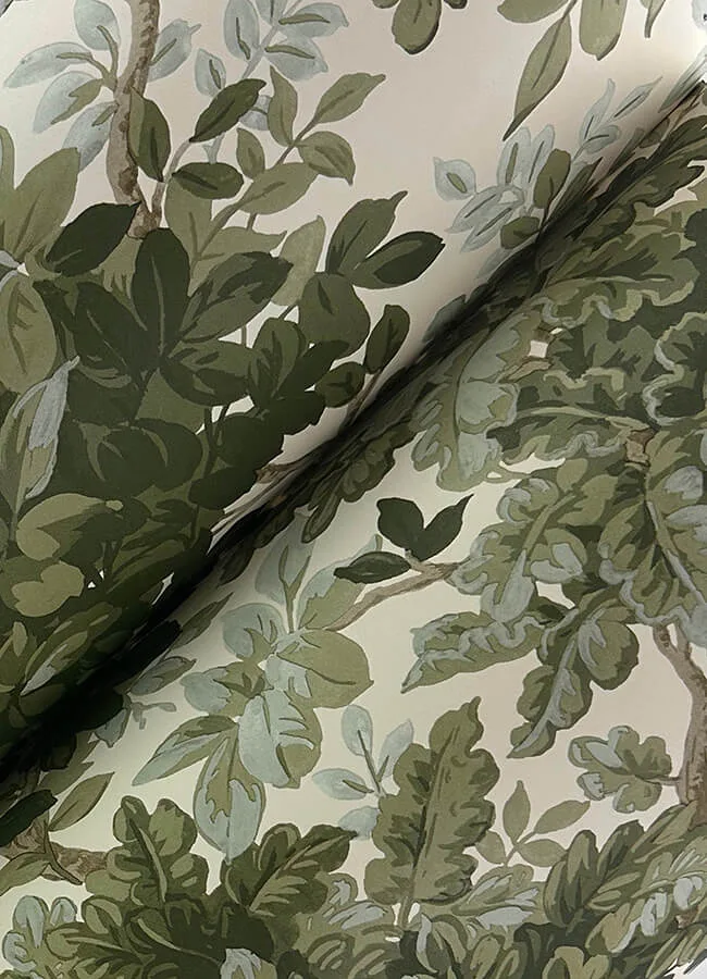 A-Street Prints Greenwood wallpaper, color Moss, SKU 4147-80006