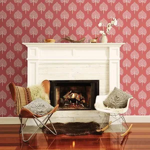 A-Street Prints Grove wallpaper, color Coral, SKU 2702-22707