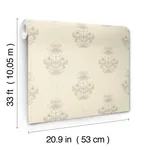 A-Street Prints Gullvie wallpaper, color Cream, SKU 4201-48006