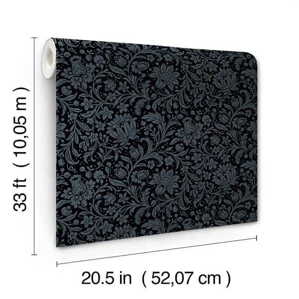 A-Street Prints Hague wallpaper, color Dark Blue, SKU 4173-27626