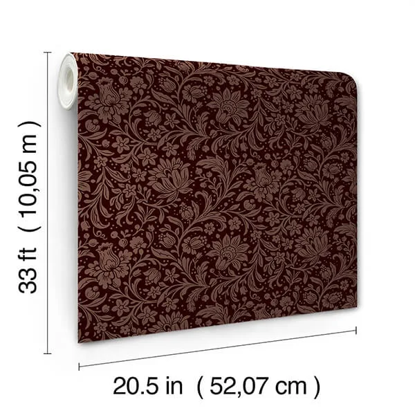 A-Street Prints Hague - Burgundy Wallpaper | Buy Online A-Street Prints Hague wallpaper, color Burgundy, SKU 4173-27627