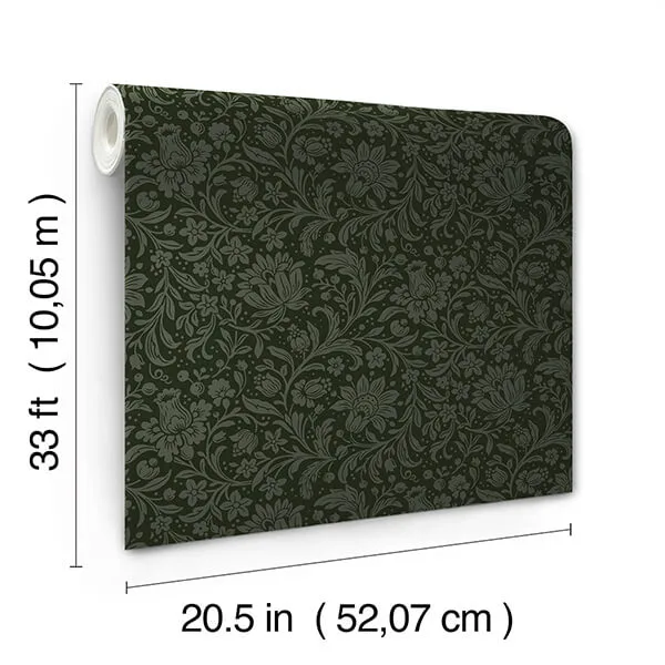 A-Street Prints Hague - Dark Green Wallpaper | Buy Online A-Street Prints Hague wallpaper, color Dark Green, SKU 4173-27628