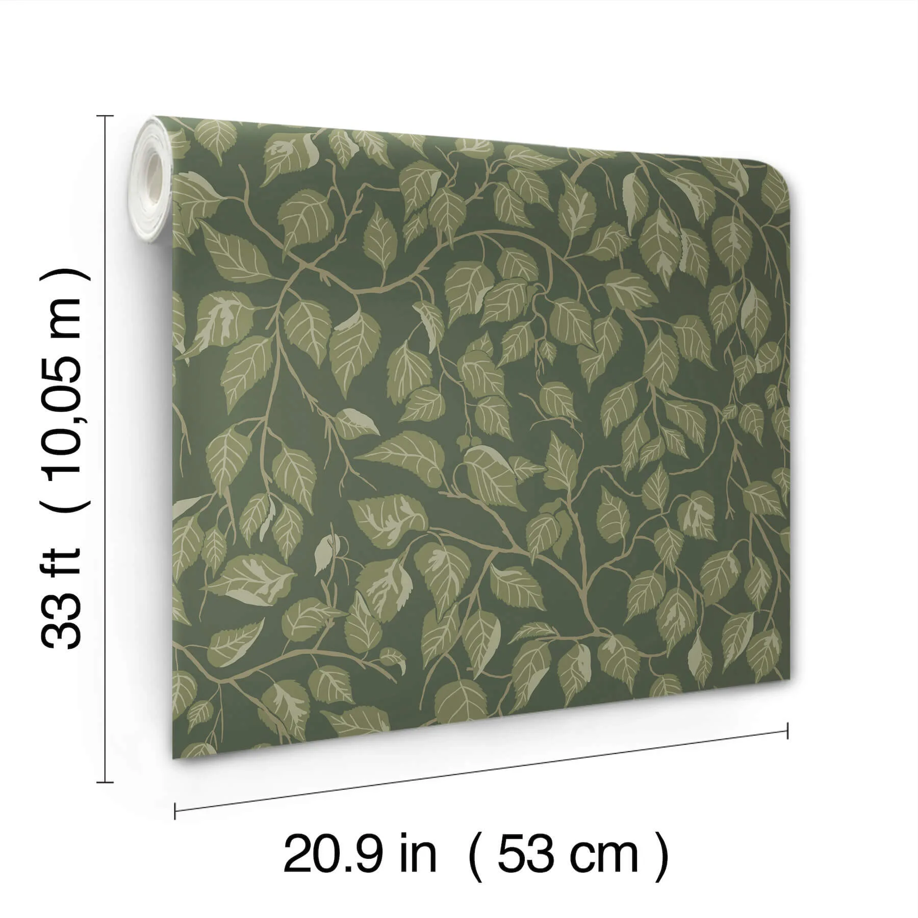 A-Street Prints Hängbjörk - Evergreen Wallpaper | Buy Online A-Street Prints Hängbjörk wallpaper, color Evergreen, SKU 4201-20108