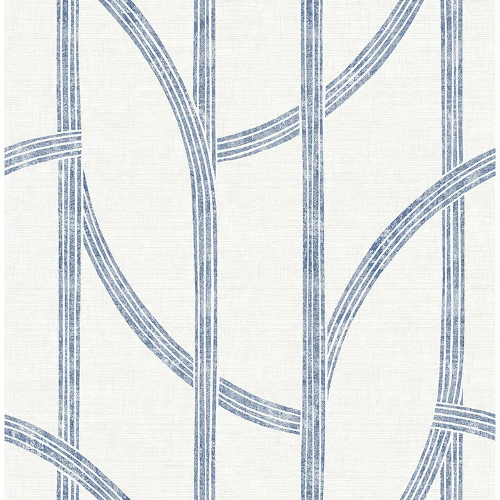 A-Street Prints Harlow wallpaper, color Indigo, SKU 4141-27142