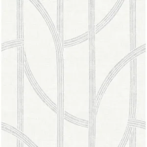 A-Street Prints Harlow wallpaper, color Silver, SKU 4141-27138