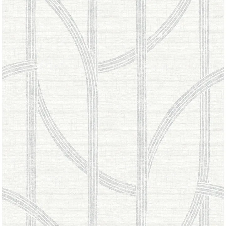 A-Street Prints Harlow wallpaper, color Silver, SKU 4141-27138