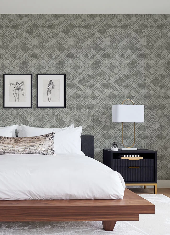 A-Street Prints Helene - Pewter Wallpaper | Buy Online A-Street Prints Helene wallpaper, color Pewter, SKU 4105-86621