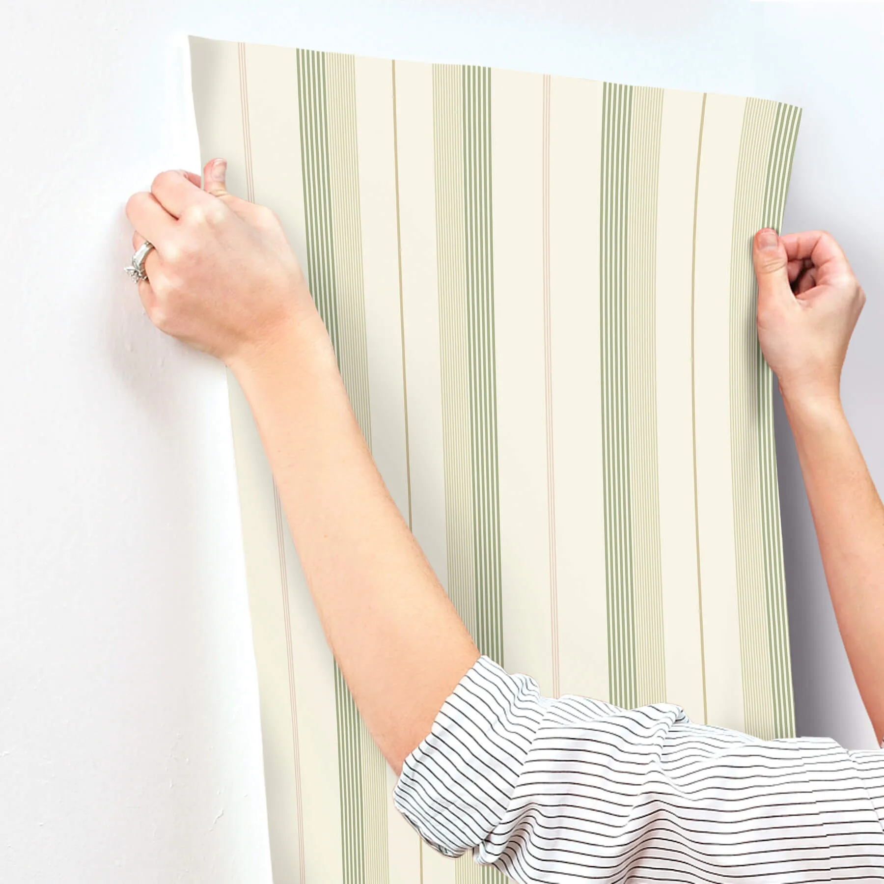 A-Street Prints Herrgård wallpaper, color Green, SKU 4201-20117