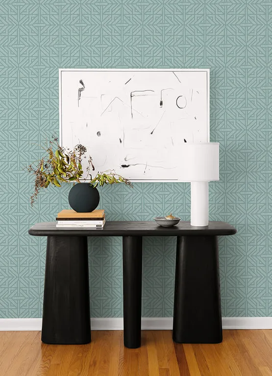 A-Street Prints Hesper wallpaper, color Teal, SKU 4121-26928