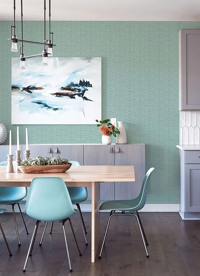 A-Street Prints Hesper wallpaper, color Teal, SKU 4121-26928