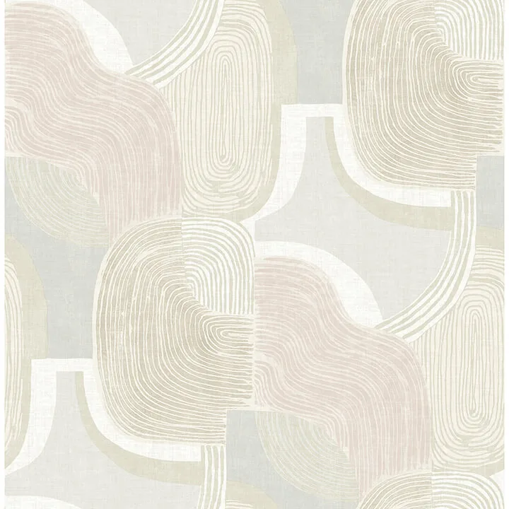 A-Street Prints Hollace wallpaper, color Mauve, SKU 4141-27130