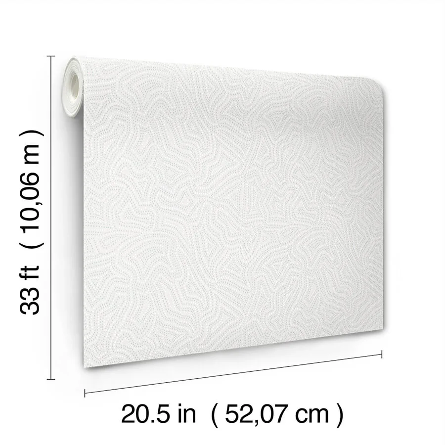 A-Street Prints Hollenback wallpaper, color Pearl, SKU 4155-27345