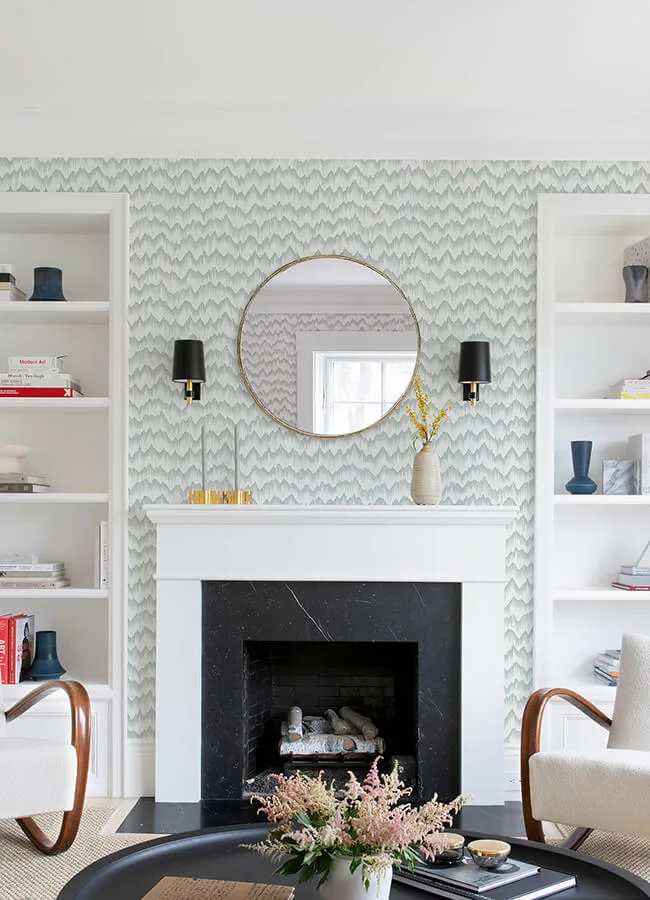 A-Street Prints Holmby wallpaper, color Seafoam, SKU 4034-26776