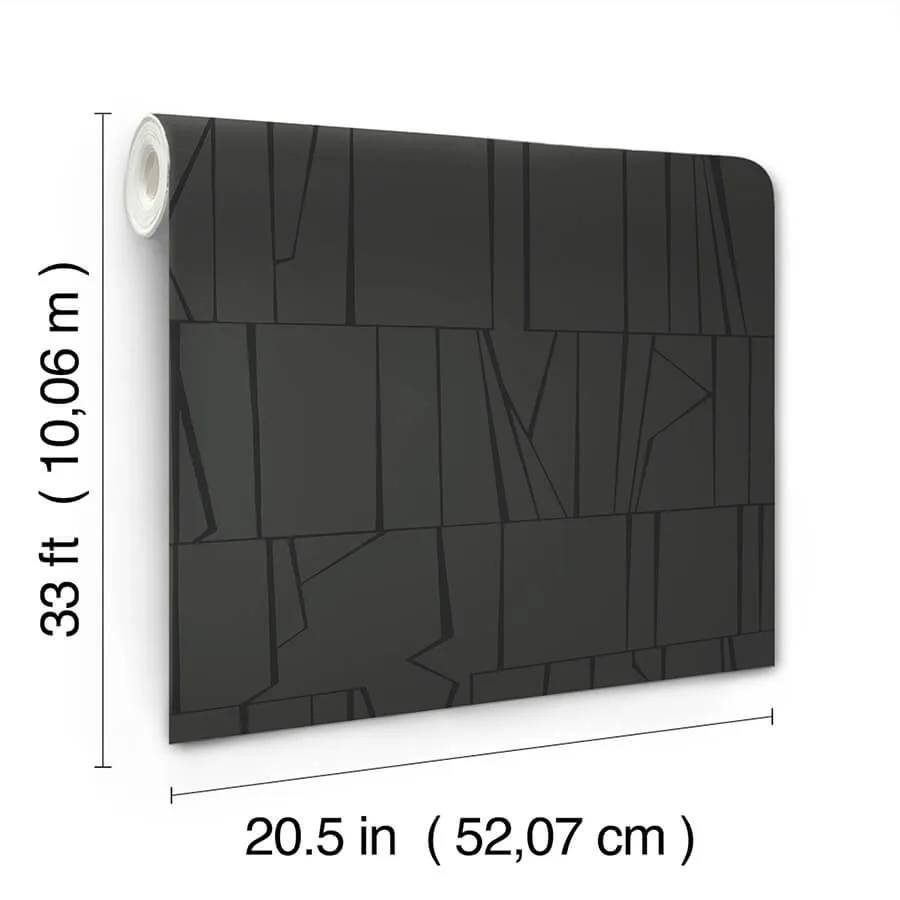 A-Street Prints Huntington wallpaper, color Charcoal, SKU 4155-72820