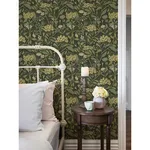 A-Street Prints Hybbe wallpaper, color Dark Green, SKU 2999-55022