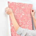 A-Street Prints Idalia - Coral Wallpaper | Buy Online A-Street Prints Idalia wallpaper, color Coral, SKU 4135-72717