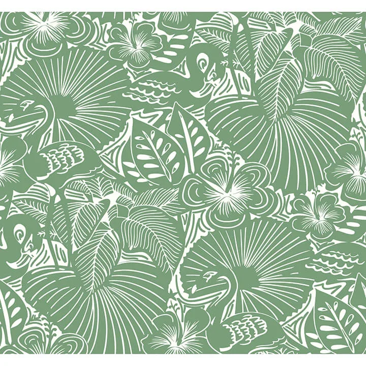 A-Street Prints Idalia wallpaper, color Green, SKU 4135-72714