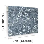 A-Street Prints Idalia wallpaper, color Navy, SKU 4135-72716