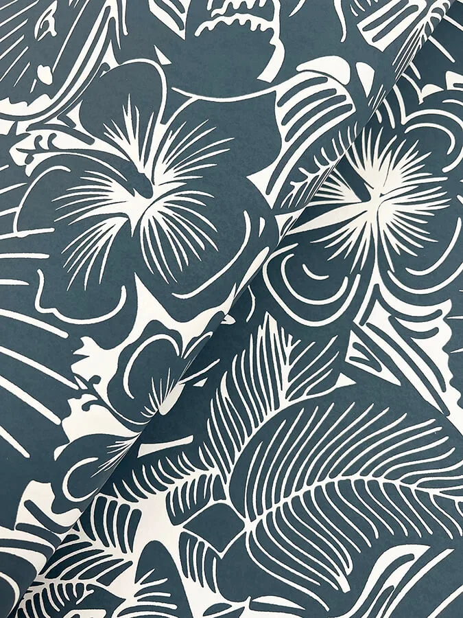 A-Street Prints Idalia wallpaper, color Navy, SKU 4135-72716