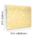 A-Street Prints Idalia - Yellow Wallpaper | Buy Online A-Street Prints Idalia wallpaper, color Yellow, SKU 4135-72715