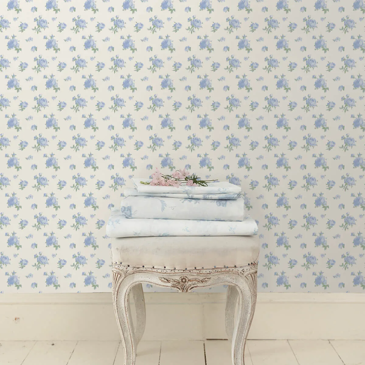 A-Street Prints Ikat Rose - Blue Wallpaper | Buy Online A-Street Prints Ikat Rose wallpaper, color Blue, SKU AST4107